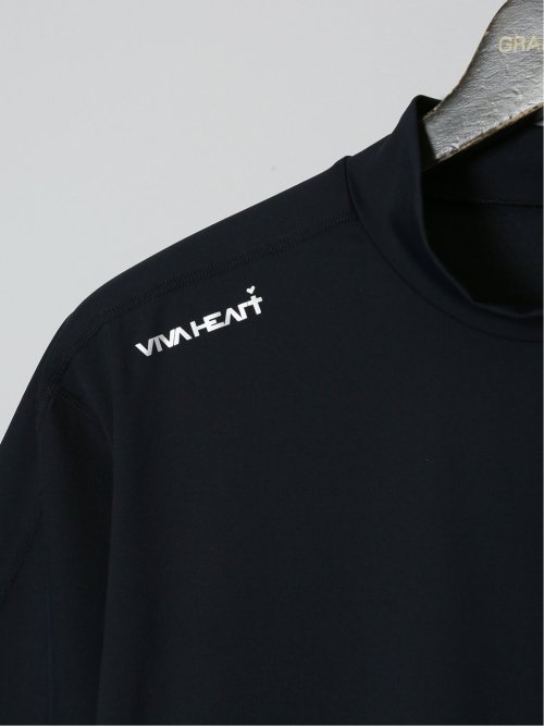 【大きいサイズ】ビバハート/VIVA HEART キシリトールアイス 半袖モックネックTシャツ