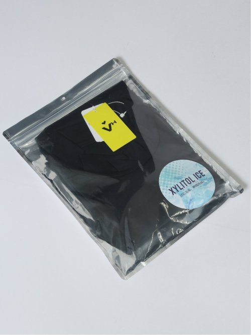 【大きいサイズ】ビバハート/VIVA HEART キシリトールアイス 半袖モックネックTシャツ