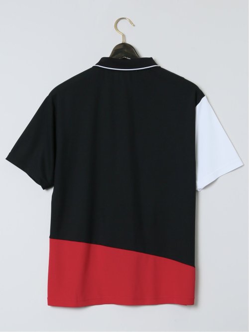 【大きいサイズ】ビバハート/VIVA HEART クレイジーカラーブロック 半袖ポロシャツ
