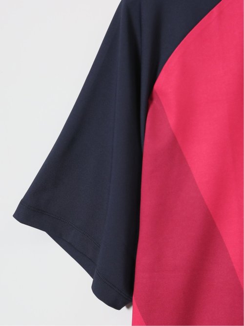 【大きいサイズ】ビバハート/VIVA HEART ビッグロゴラグラン切替 半袖ポロシャツ