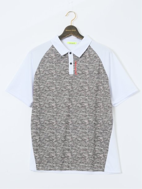 【大きいサイズ】ビバハート/VIVA HEART 吸水速乾 ストレッチ 配色半袖ポロシャツ