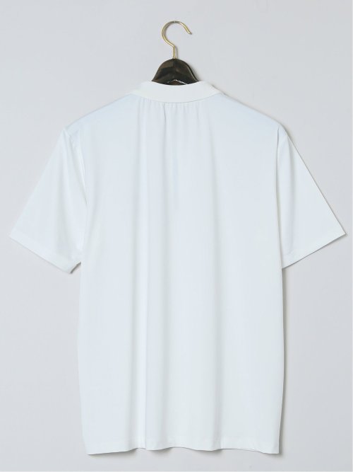 【大きいサイズ】ビバハート/VIVA HEART 高機能ベア天 ジップアップ半袖ポロシャツ