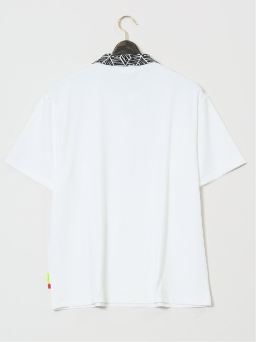 【大きいサイズ】ビバハート/VIVA HEART ジャガード衿 半袖ポロシャツ