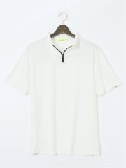 【大きいサイズ】ビバハート/VIVA HEART 吸水速乾 ハーフジップ 半袖Tシャツ