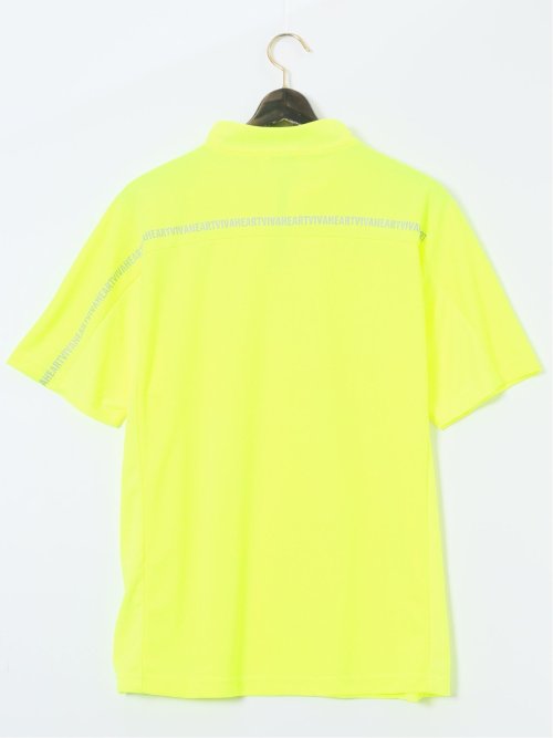 【大きいサイズ】ビバハート/VIVA HEART 吸水速乾 ハーフジップ 半袖Tシャツ