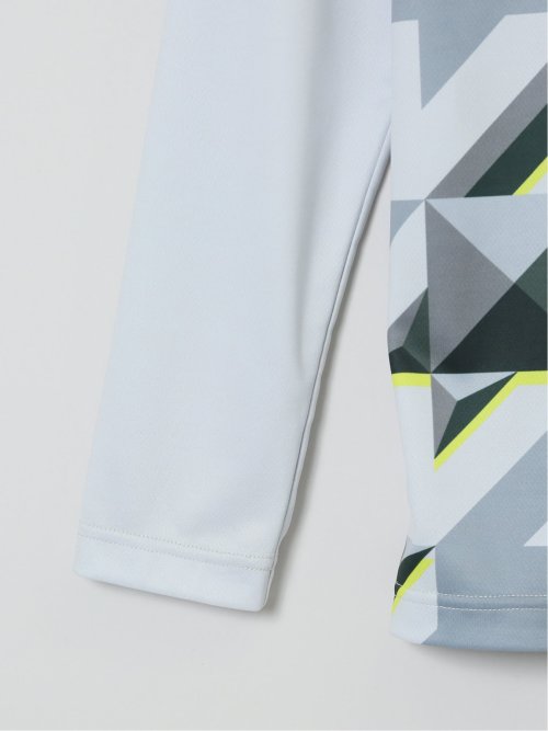 【大きいサイズ】ビバハート/VIVA HEART 3D千鳥 モックネック 長袖Tシャツ