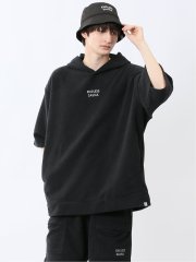 Sauna Camp×T/Q パイルポンチョ 黒 メンズ(セットアップ可能)