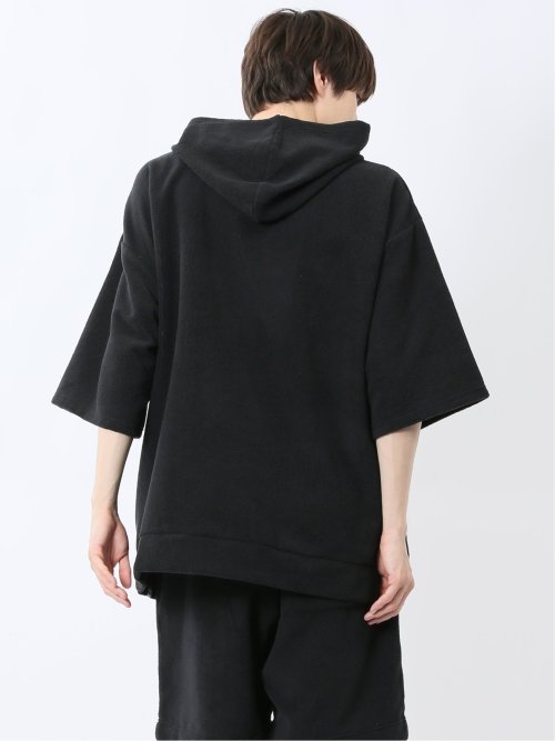 Sauna Camp×T/Q パイルポンチョ 黒 メンズ(セットアップ可能)