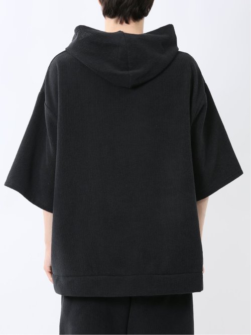 Sauna Camp×T/Q パイルポンチョ 黒 メンズ(セットアップ可能)
