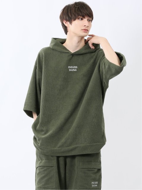 Sauna Camp×T/Q パイルポンチョ(セットアップ可能)