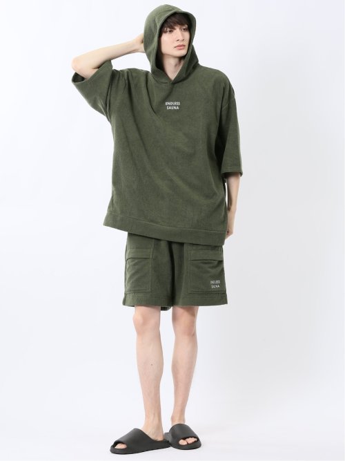 Sauna Camp×T/Q パイルポンチョ(セットアップ可能)