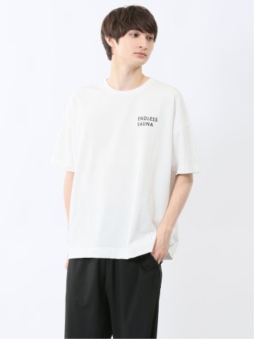 Sauna Camp×T/Q ロゴ クルー半袖Ｔシャツ