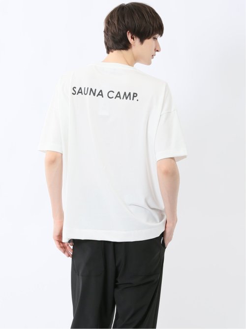 Sauna Camp×T/Q ロゴ クルー半袖Ｔシャツ