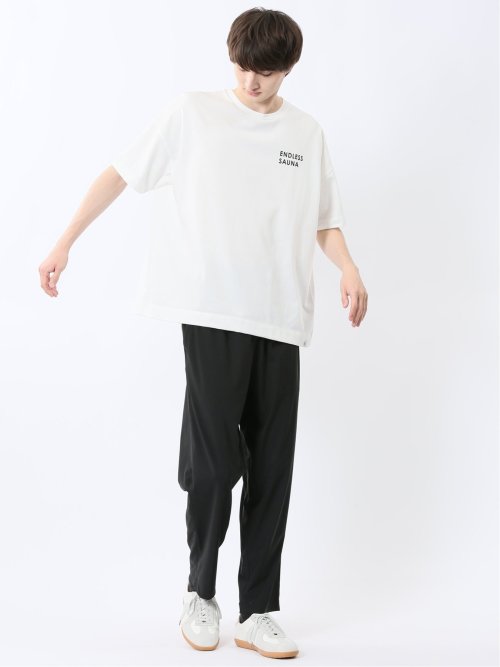 Sauna Camp×T/Q ロゴ クルー半袖Ｔシャツ