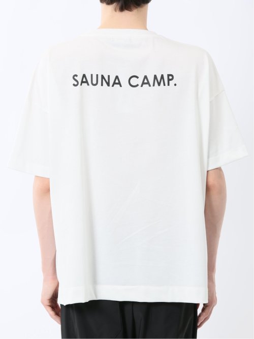 Sauna Camp×T/Q ロゴ クルー半袖Ｔシャツ