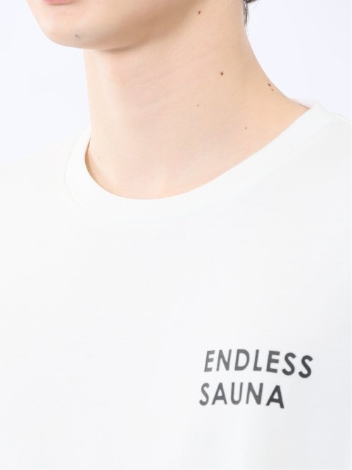 Sauna Camp×T/Q ロゴ クルー半袖Ｔシャツ