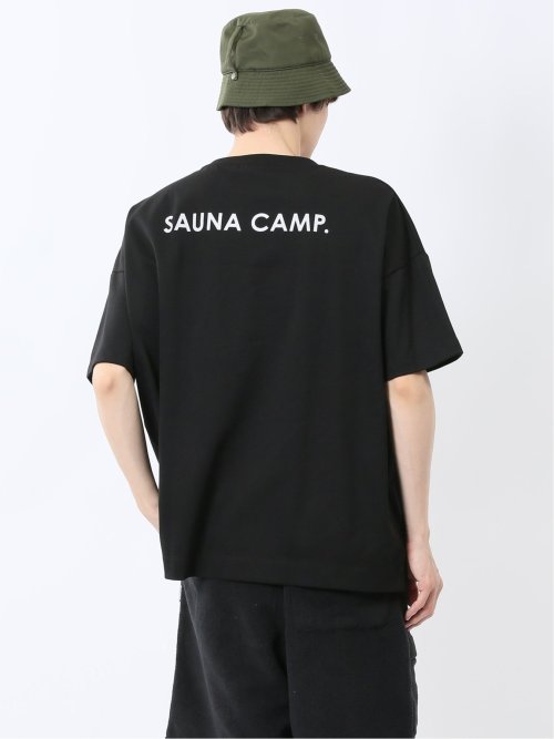 Sauna Camp×T/Q ロゴ クルー半袖Ｔシャツ
