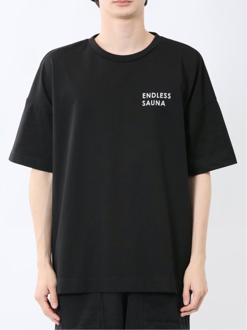 Sauna Camp×T/Q ロゴ クルー半袖Ｔシャツ