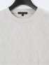 アーガイルジャガード クルーネック長袖Tシャツ