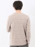 リンクスボーダージャガード クルーネック長袖Tシャツ