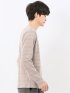 リンクスボーダージャガード クルーネック長袖Tシャツ