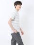 メッシュボーダー クルーネック半袖Tシャツ
