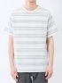 メッシュボーダー クルーネック半袖Tシャツ