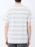 メッシュボーダー クルーネック半袖Tシャツ