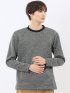 裏起毛ツイル クルーネック長袖Tシャツ