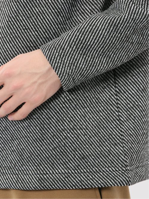 裏起毛ツイル クルーネック長袖Tシャツ