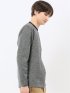 裏起毛ツイル クルーネック長袖Tシャツ