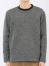裏起毛ツイル クルーネック長袖Tシャツ