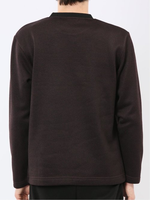 裏起毛ツイル クルーネック長袖Tシャツ