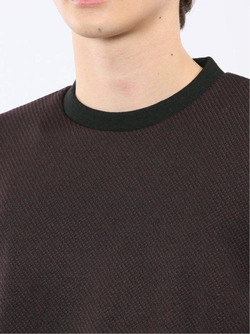 裏起毛ツイル クルーネック長袖Tシャツ