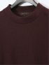 ウェーブジャガード モックネック長袖Tシャツ