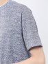 メッシュ かすれプリント クルーネック半袖Tシャツ