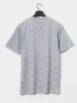 メッシュ かすれプリント クルーネック半袖Tシャツ