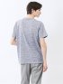 メッシュ かすれプリント クルーネック半袖Tシャツ