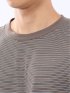マルチボーダー クルーネック長袖Tシャツ