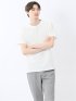 ピンタックボーダー クルーネック半袖Tシャツ