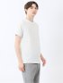 ピンタックボーダー クルーネック半袖Tシャツ