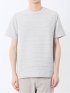 ピンタックボーダー クルーネック半袖Tシャツ