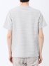 ピンタックボーダー クルーネック半袖Tシャツ