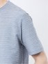 ピンタックボーダー クルーネック半袖Tシャツ