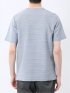 ピンタックボーダー クルーネック半袖Tシャツ