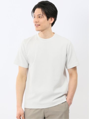 ハニカム ブリスター クルーネック 半袖 Tシャツ