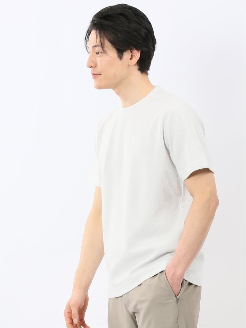 ハニカム ブリスター クルーネック 半袖 Tシャツ