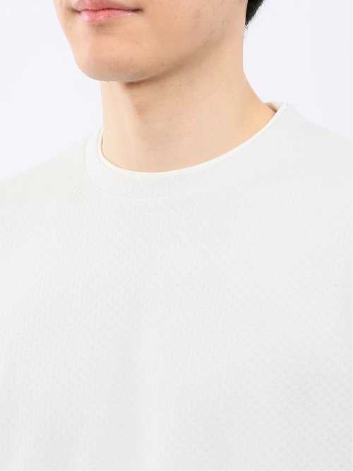 ハニカム ブリスター クルーネック 半袖 Tシャツ