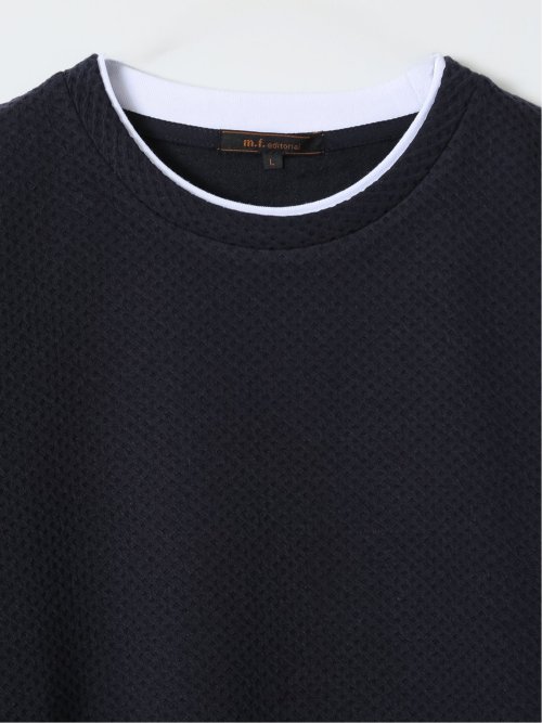 ハニカム ブリスター クルーネック 半袖 Tシャツ