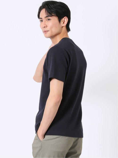 ハニカム ブリスター クルーネック 半袖 Tシャツ